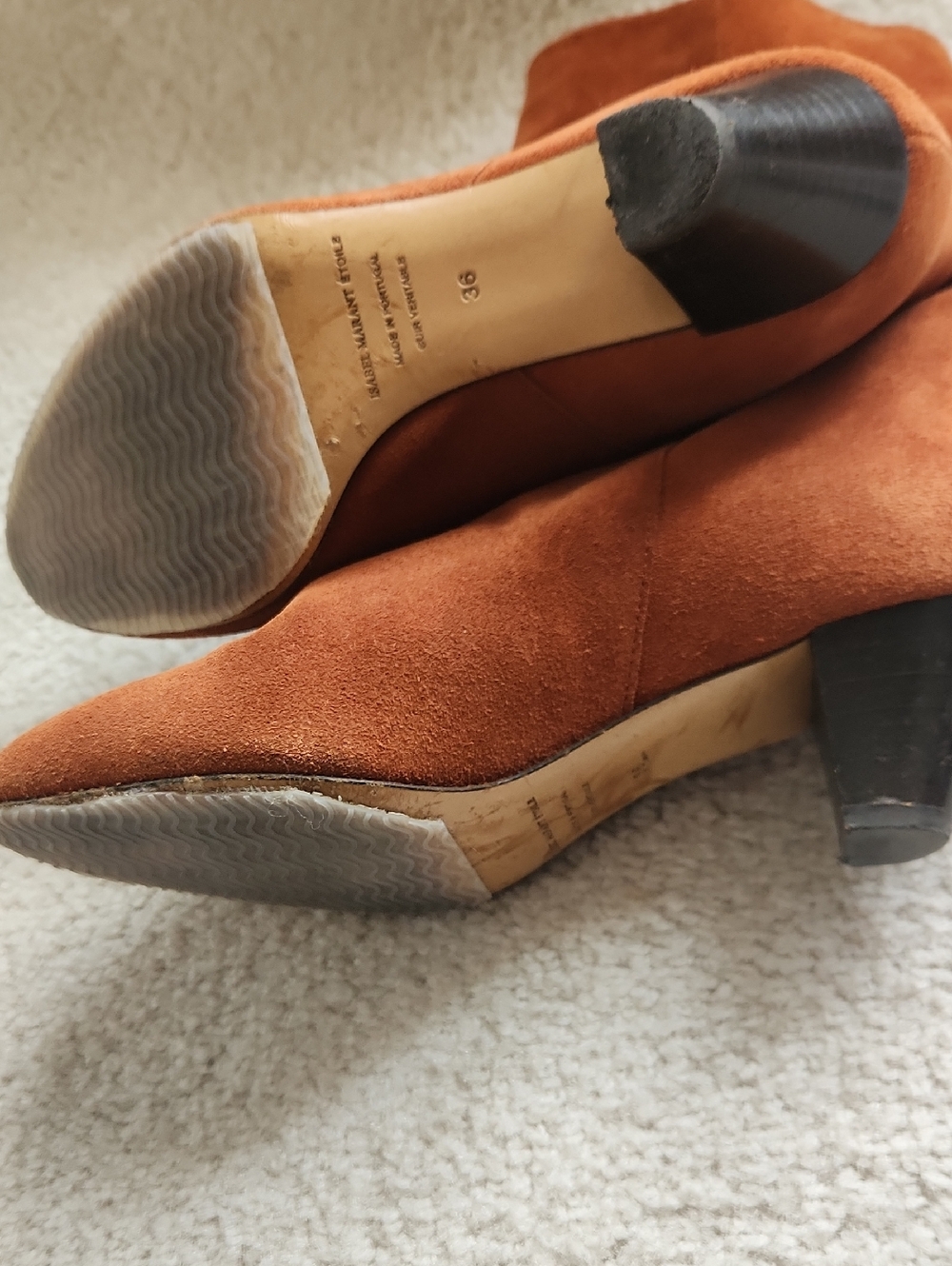 Isabel Marant Rust Leather Boot SZ 36 - Picture 2 of 2